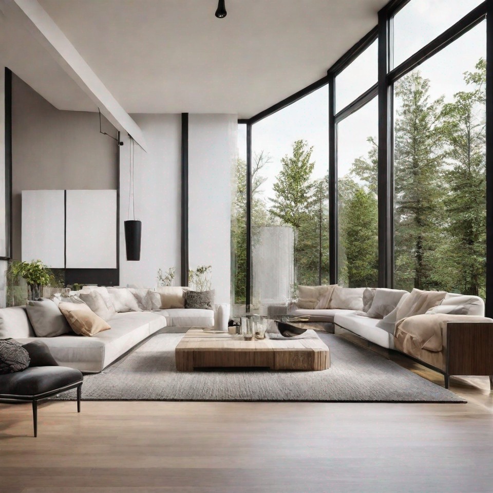 A large, light-filled living room furnished for a Home Manager